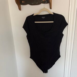 Old Navy Black Fitted Bodysuit